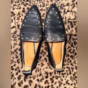 Joie Black Studded Flats